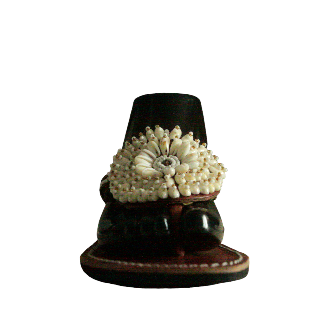 Sandale africaine en cuir coquillage - CAMARA