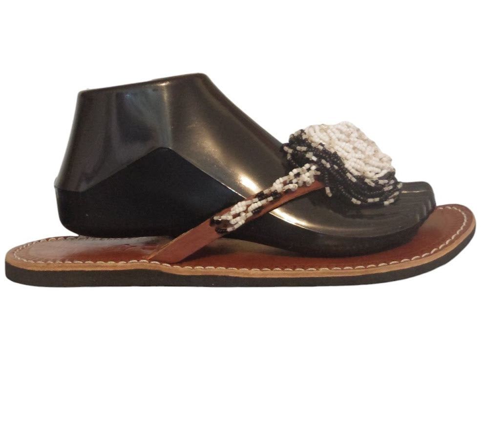 Sandale africaine perlée - SHAKALAND